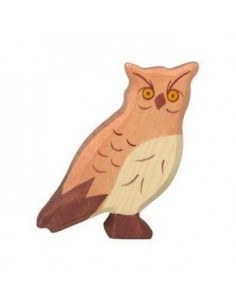 Hibou - animaux de la forêt - figurine en bois HOLZTIGER