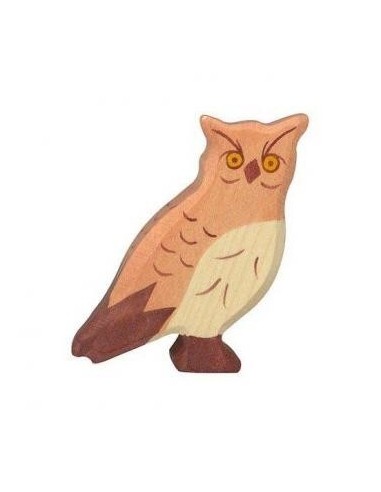 Hibou - animaux de la forêt - figurine en bois HOLZTIGER