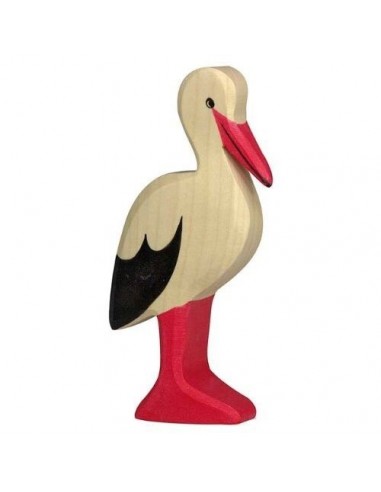 Cigogne - animaux de la forêt - figurine en...