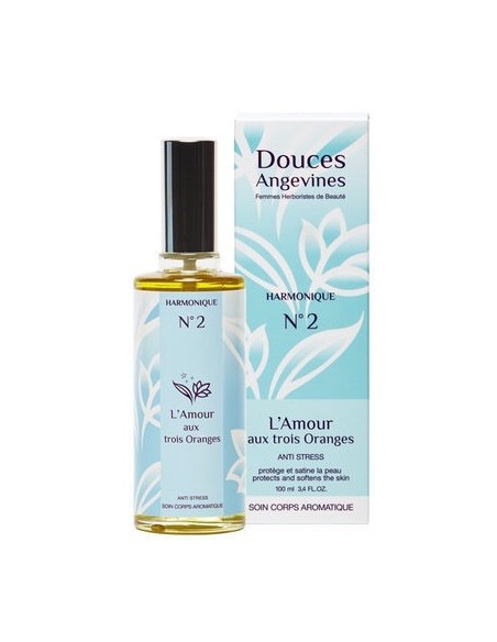 Fluide corps L'amour aux 3 oranges Harmonique n°2 Anti stress 100 ml - DOUCES ANGEVINES