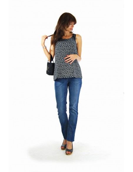 Blouse de maternité Luna noir - De mois en moi