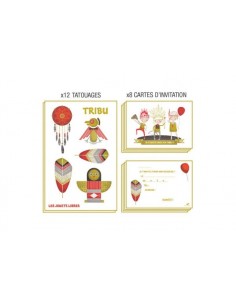 Cartes d'anniversaire Ma tribu - Les Jouets libres 2