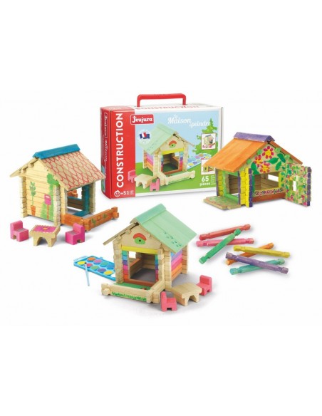 Maison à peindre en bois - 65 pcs - JEUJURA 5+