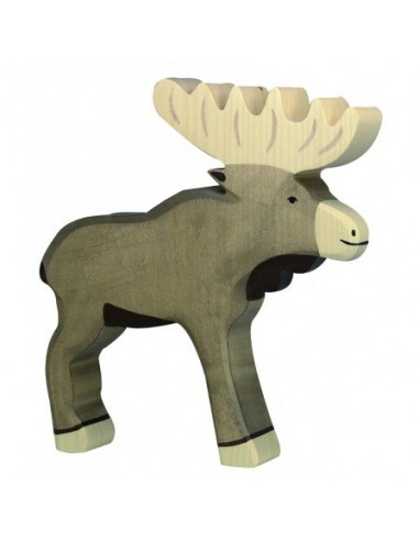 Elan - animaux de la forêt - figurine en bois HOLZTIGER