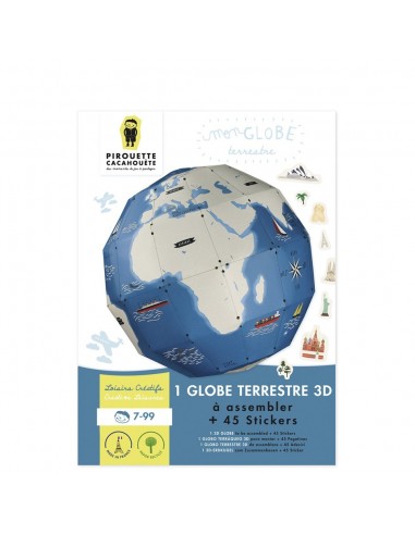 Kit créatif Mon GLOBE Terrestre - PIROUETTE CACAHOUETE 7+