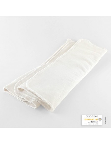 2 Absorbants lavables en coton bio - couche lavable HAMAC
