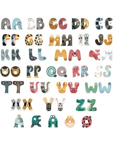 Lettre de l'Alphabet Bois M. Carlslund - VILAC