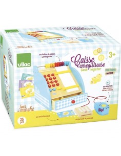 Caisse enregistreuse en bois Jour de Marché - VILAC 3+