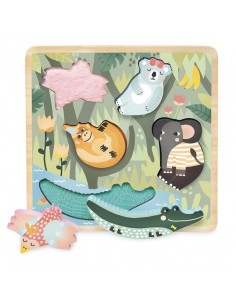 Encastrement tactile en bois Jungle Michelle Carlslund -...