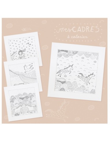 Kit créatif Mes Tableaux à colorier - PIROUETTE...