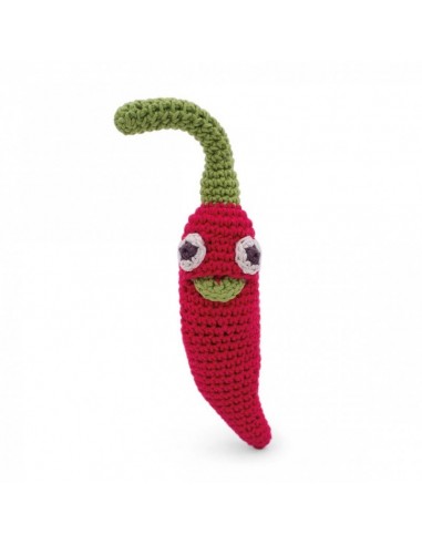 Hochet Willy le piment en coton bio - MYUM 0+