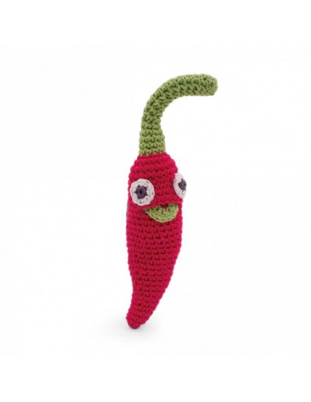 Hochet Willy le piment en coton bio - MYUM 0+