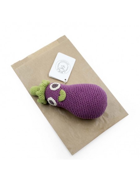 Hochet Ernestine l'Aubergine - MYUM 0+