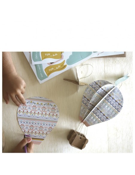 Kit créatif Mes Montgolfières de Rêve - PIROUETTE CACAHOUETE 7+
