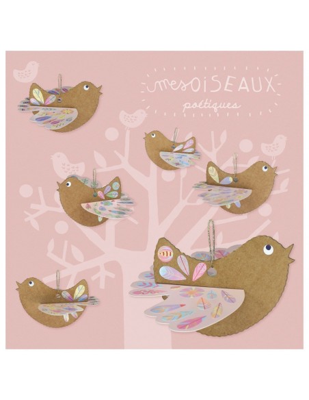 Kit créatif Mes Oiseaux Poétiques - PIROUETTE CACAHOUETE 4+