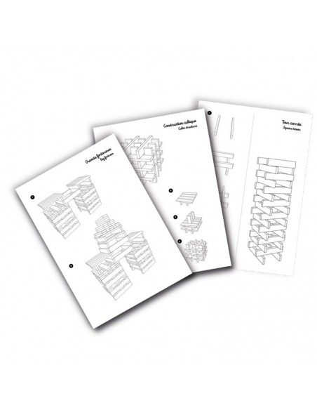 Batibloc classic - 200 planchettes en bois massif - VILAC 3+