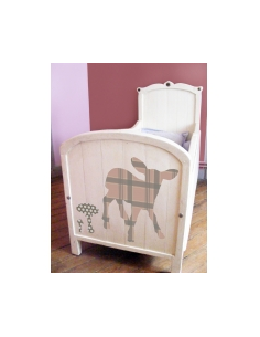 stickers mon agneau à carreaux (made in france)