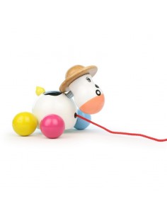 Jouet à trainer Baby Rosy en bois - VILAC 18M+