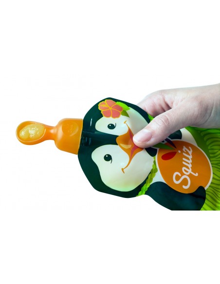 Lot de 2 Embout cuillère Squiz’spoon + 1 manche cuillère Squiz’Spoon  pour gourde réutilisable SQUIZ