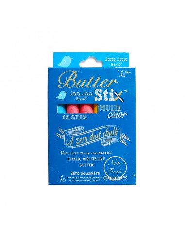 12 Craies Butterstix zéro poussière couleurs JAQ JAQ BIRD