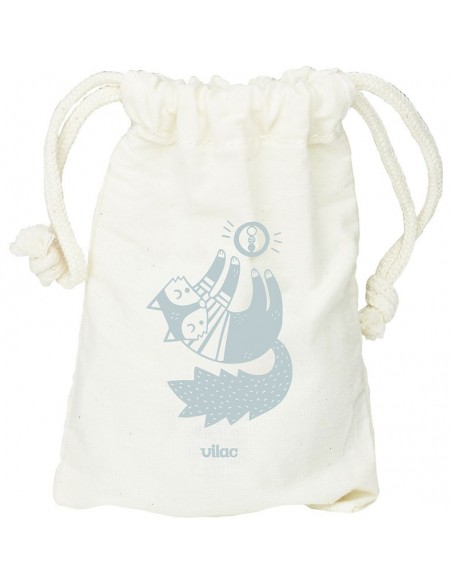 Hochet Teddy Michelle Carlslund en bois - VILAC 12M+