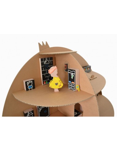 Maison de poupée Hacienda en carton - PAULETTE...