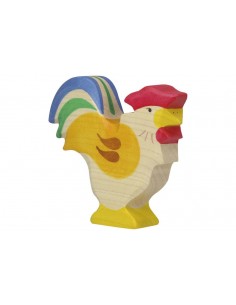 Coq - Animaux de la ferme - figurine en bois  HOLZTIGER