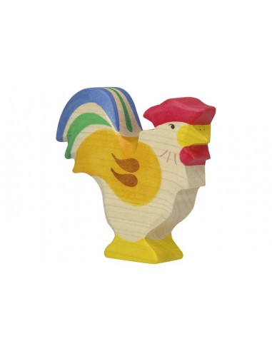 Coq - Animaux de la ferme - figurine en bois  HOLZTIGER