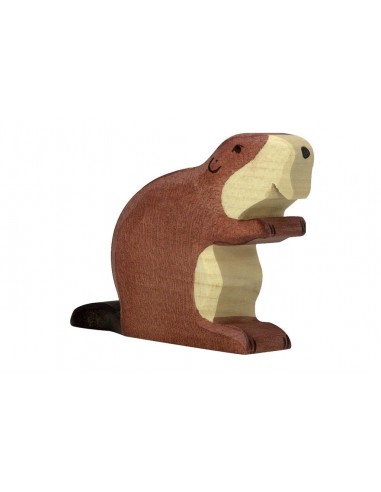 Castor - animaux de la forêt - figurine en bois HOLZTIGER