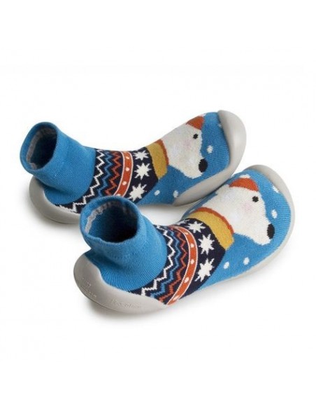 Chaussons Chaussettes enfant - Emile phospho - COLLEGIEN