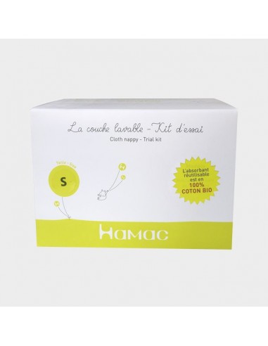 Kit d'essai couche lavable classique Sable - coton bio - HAMAC