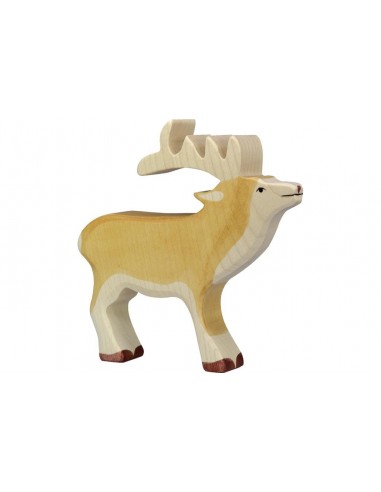 Cerf - animaux de la forêt - figurine en bois HOLZTIGER