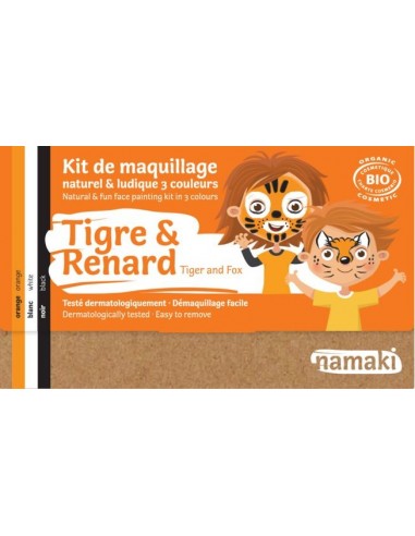 Kit de maquillage 3 couleurs Tigre & Renard - NAMAKI