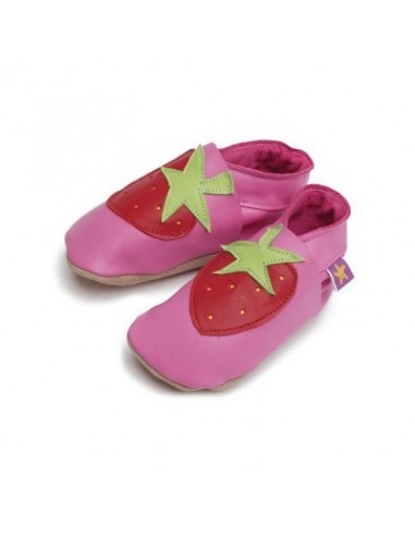 Chaussons cuir enfant Strawberry Pink STARCHILD