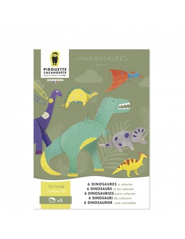 Kit créatif Mes Dinosaures - PIROUETTE CACAHOUETE 5+