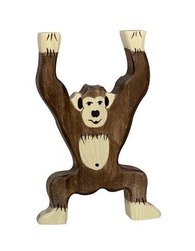 Chimpanzé - animaux de la jungle - figurine en bois HOLZTIGER