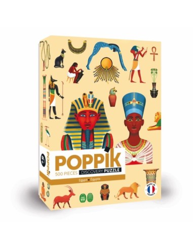 Puzzle éducatif 500 pièces Égypte - POPPIK 8+