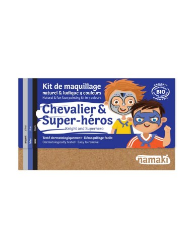 Kit de maquillage 3 couleurs Chevalier & Super-héros - NAMAKI