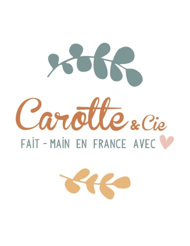 Doudou Ecureuil en double gaze de coton rose blush - CAROTTE & CIE 0+