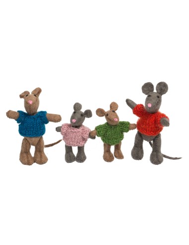 La famille de souris set de 4 pièces - PAPOOSE TOYS 3+