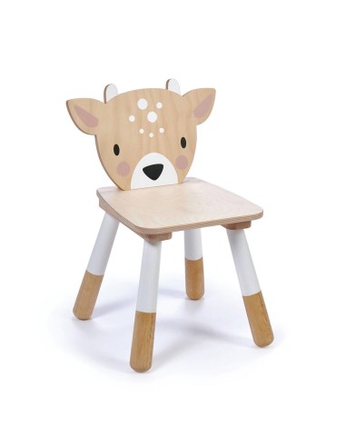 Chaise enfant en bois Forêt- Cerf -TENDER LEAF 3+