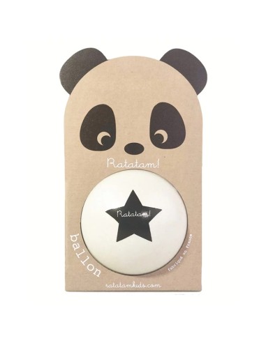 Petit ballon Panda blanc 12 cm - RATATAM 1+