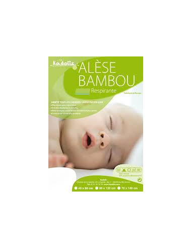 Alèse lit bébé et enfant en bambou green clim - KADOLIS