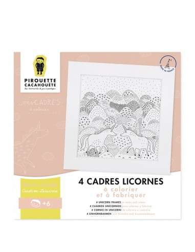 Kit créatif Mes Tableaux à colorier - PIROUETTE CACAHOUETE 6+