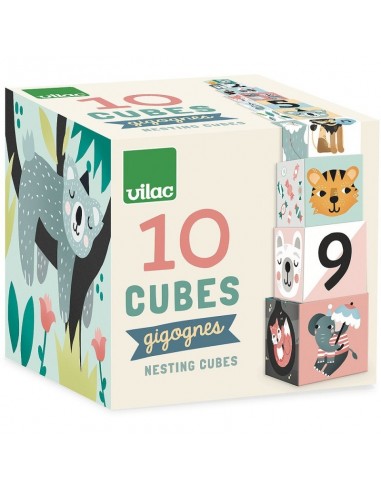 Cubes Gigognes les animaux Michelle Carlslund - VILAC 2+